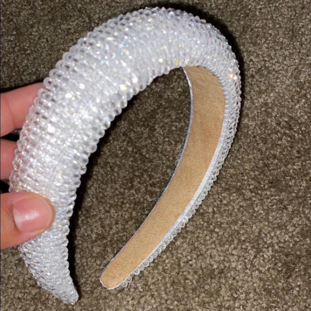 White Rhinestone Headband